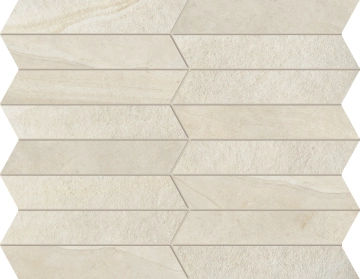 Sublime Mosaico Plissé MIx OU16 - Beige, Matt, 28x36cm, 9.00mm, Rectified