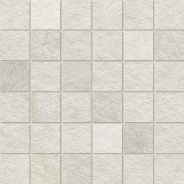 Sublime Mosaico OU20 - Ivory, Strutturato, 30x30cm, 9.00mm, Rectified