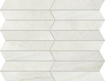 Sublime Mosaico Plissé MIx OU15 - Ivory, Matt, 28x36cm, 9.00mm, Rectified