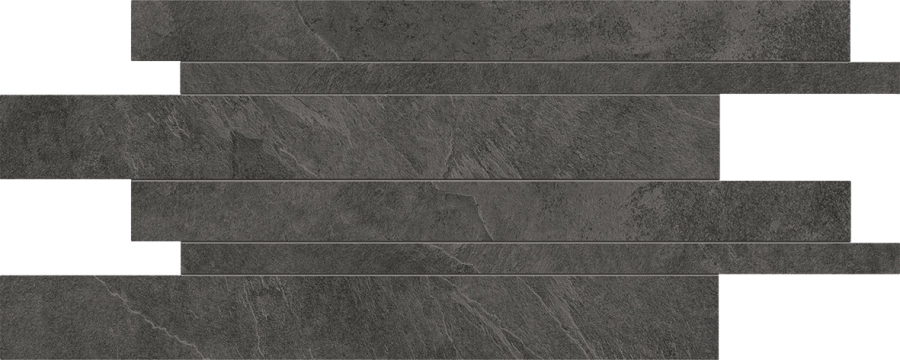 Cornerstone Listelli Sfalsati EKKN - Slate Black, Naturale, 30x60cm, 6.50mm, Rectified