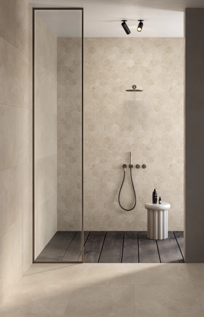 Sintesi Ceramica Italiana Framework Concrete Set Beige, Pro r10 ...
