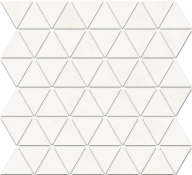 Sun Malla Tris White, Matt, 30x30cm, 10.00mm, Rectified