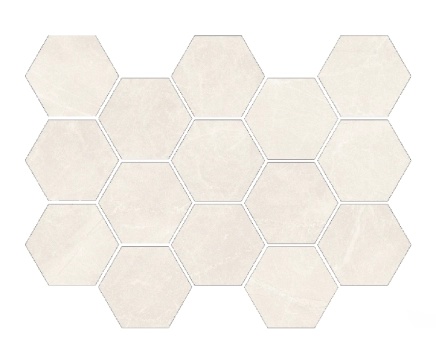 Sun Malla Hex Sand, Matt, 32.5x22.5cm, 10.00mm, Rectified